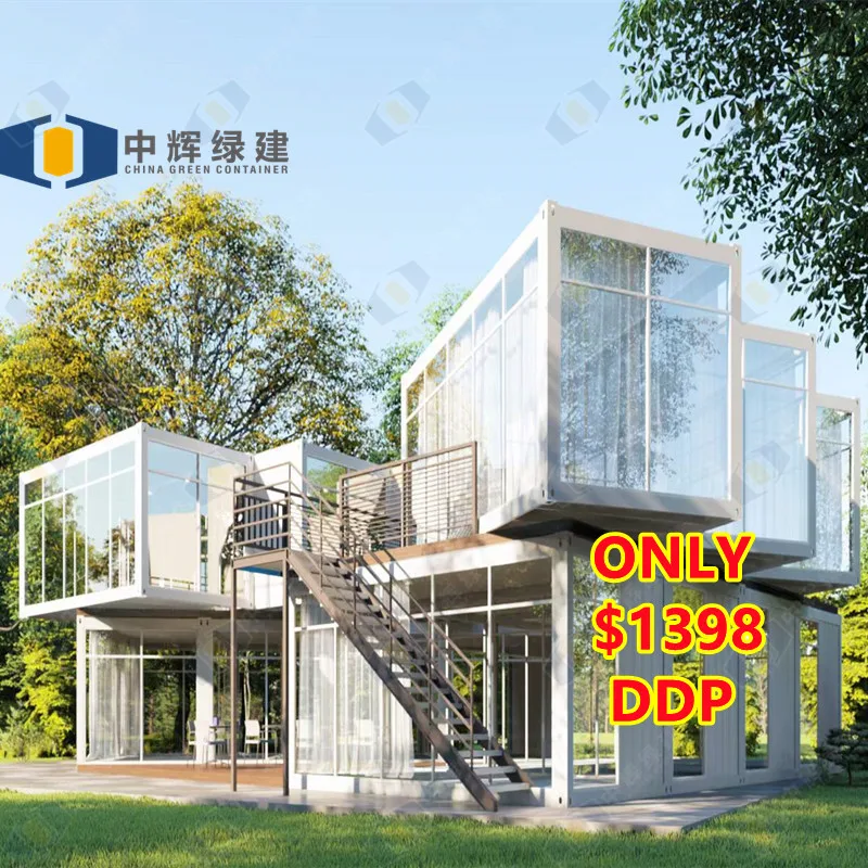 

CGCH Fast Install Modular Houses Tiny Home Container Houses Steel Structure Prefabricated Villa Two Storey Prefab House