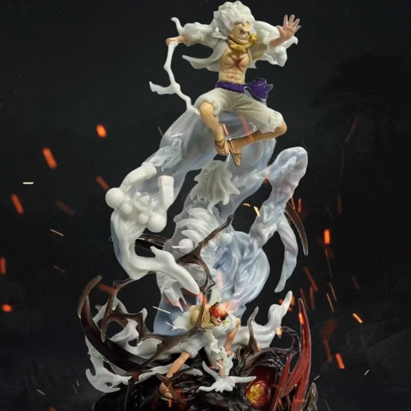 Gk G5 Nika Rufy One Piece Lz Sun God Anime Figura Frutto Risveglio Con Modello di Base Statua Ornamento Da Collezione Giocattoli Regali