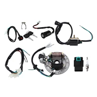 Bobina de encendido CDI Bujía Arnés de cables Kit de estator magneto para 50cc-140cc Kick Start Dirt Pit Bike ATV Arnés de cables de encendido
