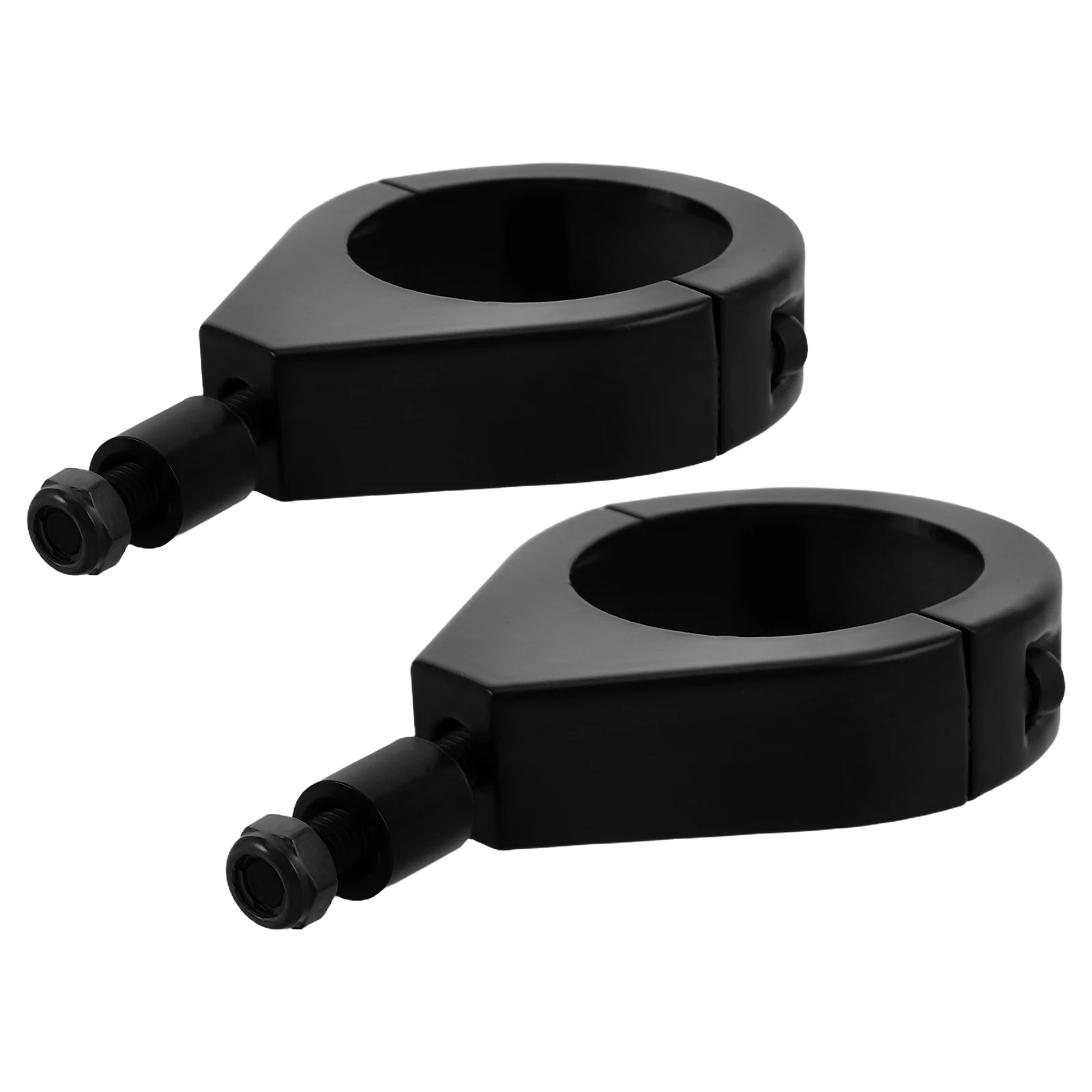 

2 Pcs Turn Signal Bracket 41mm Motorcycle Light Mount Metal Plated Front Fork Signal Indicator Heavy Duty for Modified