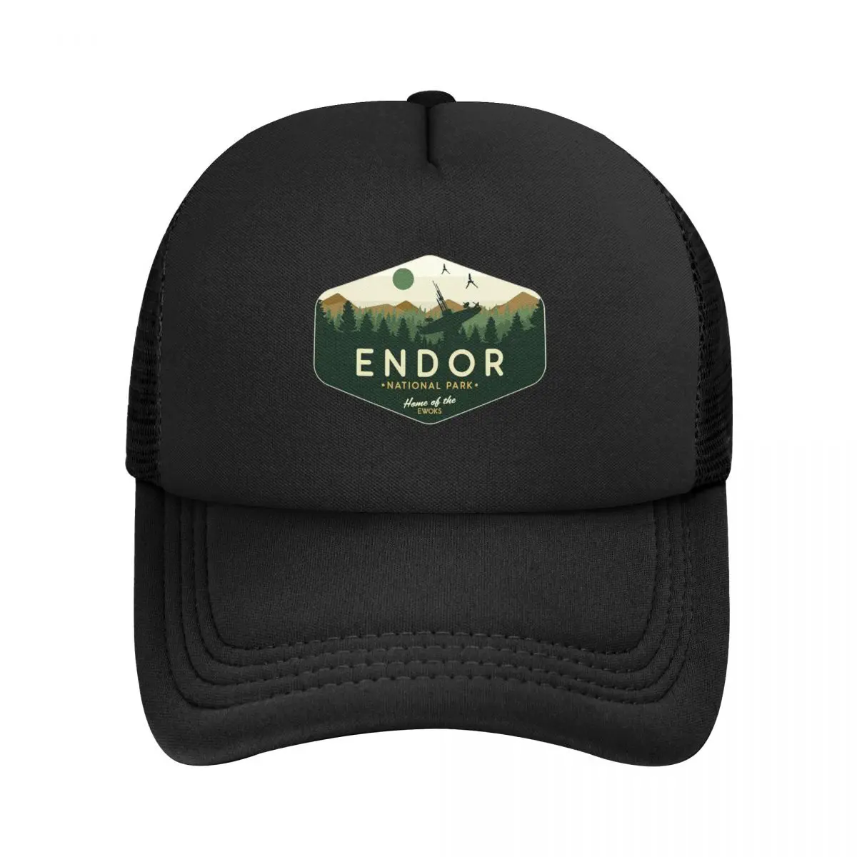 Endor National Park Home Of The Ewoks Mesh Baseball Caps Snapback Baseball Hats Breathable Casual Casquette Outdoor Unisex