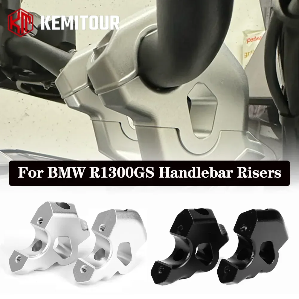 

Зажим для руля, удлинительный адаптер для BMW R1300GS 2023 2024, комплекты стояков руля, серебристый, черный, R1300 GS, аксессуары для мотоциклов