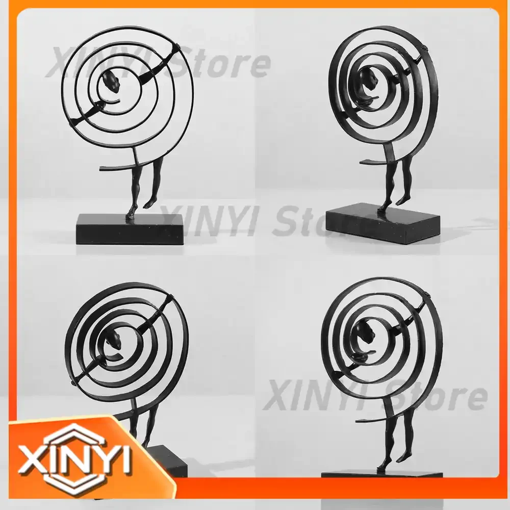 Abstract Metal Sculptures for Modern Room Decoration Art Ornaments Home Furnishings Living Rooms TV Cabinets Decor
