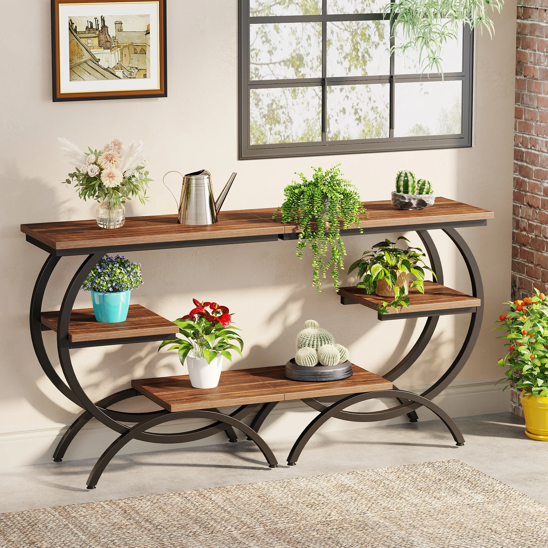 American side, wabi, retro and old small tea table, small apartment living room, bed and breakfast hotel overseas warehouse, bed
