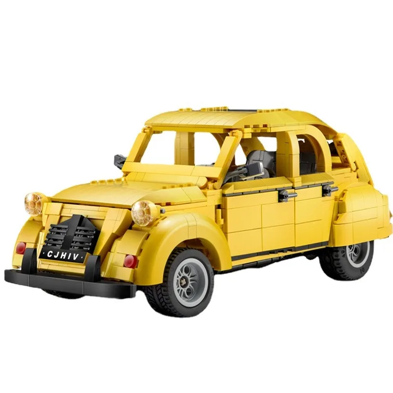 

1238 шт. Moc классический автомобиль ретро автомобиль 2cv строительные блоки игрушки модель совместима с высокотехнологичными кирпичами детские игрушки 4939