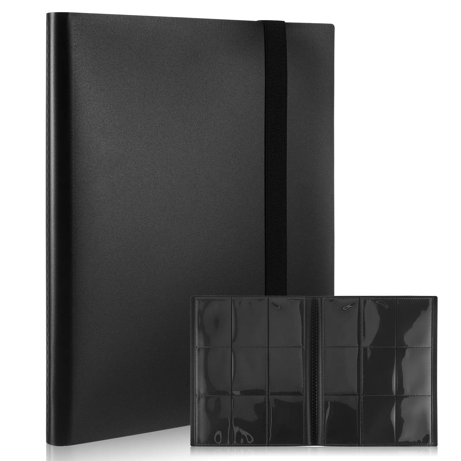 Trading Card Album Binder Sports Cards Holder Multifunctional Scrapbook Protective PP Book for Football Baseball Basketball