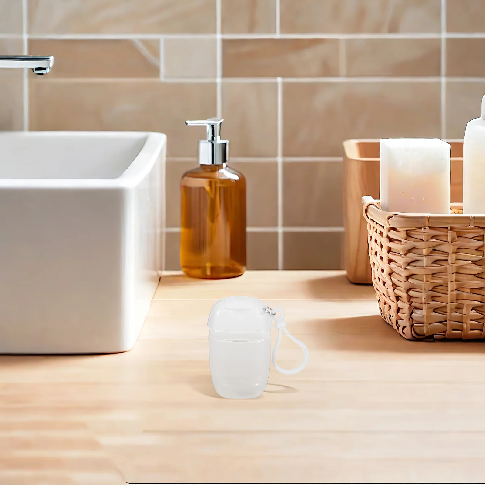 ขวดรีฟิลสำหรับเดินทาง 9 ชิ้น ป้องกันการรั่วซึม พร้อมพวงกุญแจ สำหรับใส่แชมพู โลชั่น ของเหลวต่างๆ แบบพกพา ขวดเปล่าขนาดเล็กสำหรับเครื่องสำอาง