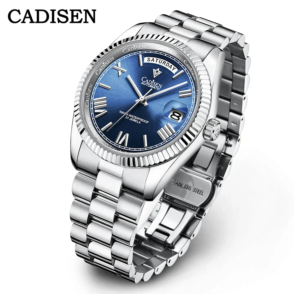 Original New CADISEN Men\'s Mechanical Watches Japan MIYOTA 8285  Sapphire Glass Automatic Watch For Men relogio masculino