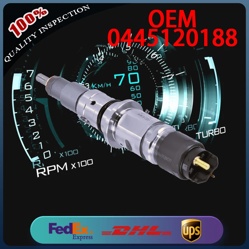

Diesel Common Rail Fuel Injector 0445120188 Compatible with Dodge Ram Cummins 6.7L Engine