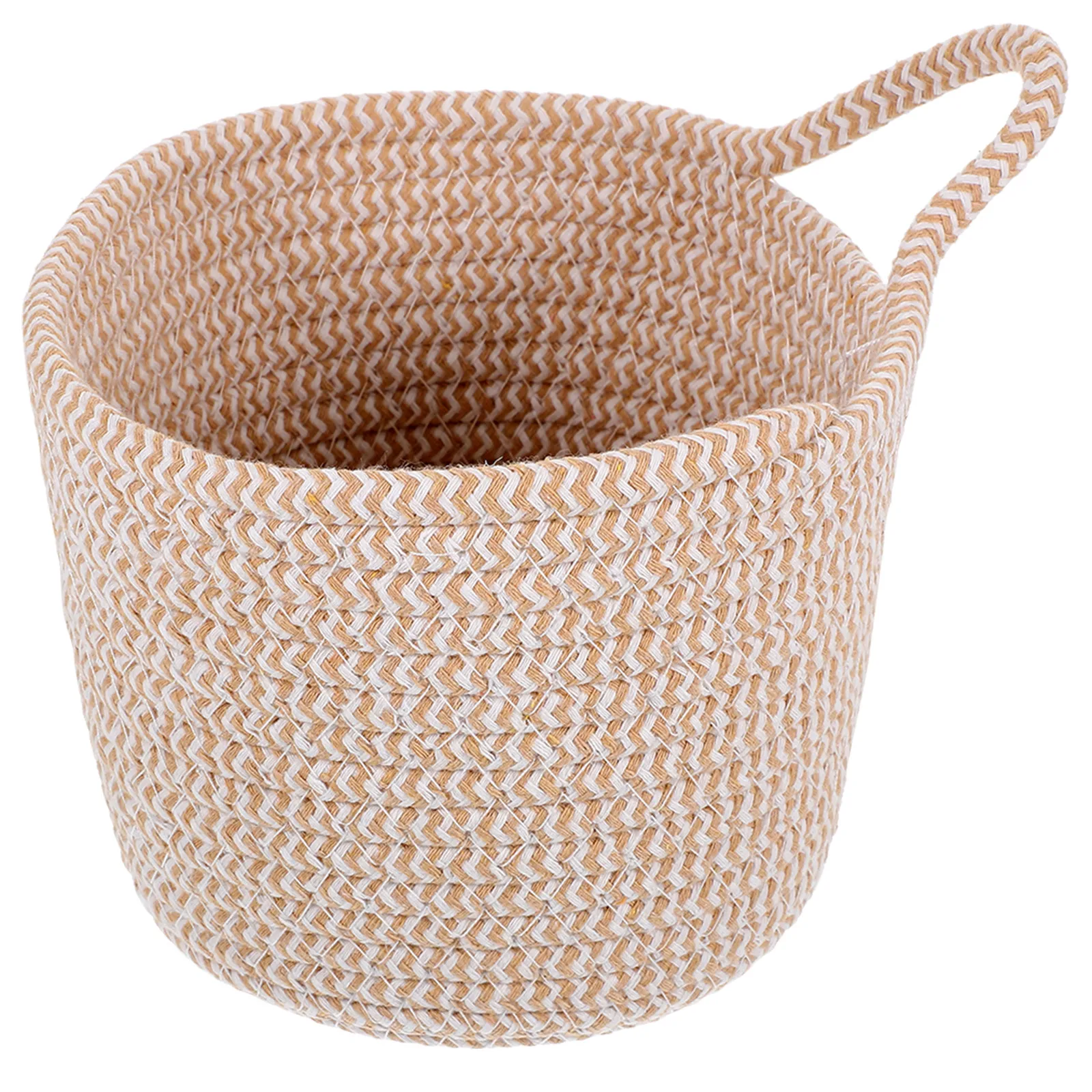 

Cotton Rope Hanging Flower Basket White Large Capacity Desktop ganizer Wall Baskets Plants Holder Storage Solution Multi Purpose