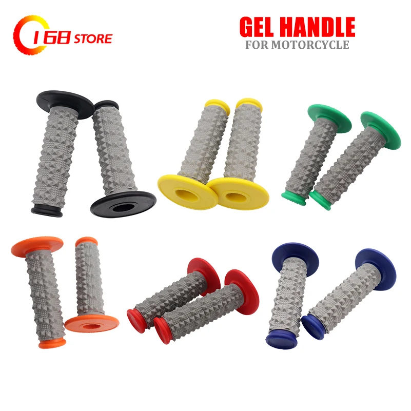 Protaper รถจักรยานยนต์ Handlebar Grips pro Taper Dirt Pit Bike Motocross เจลยาง Hand Grips 7/8