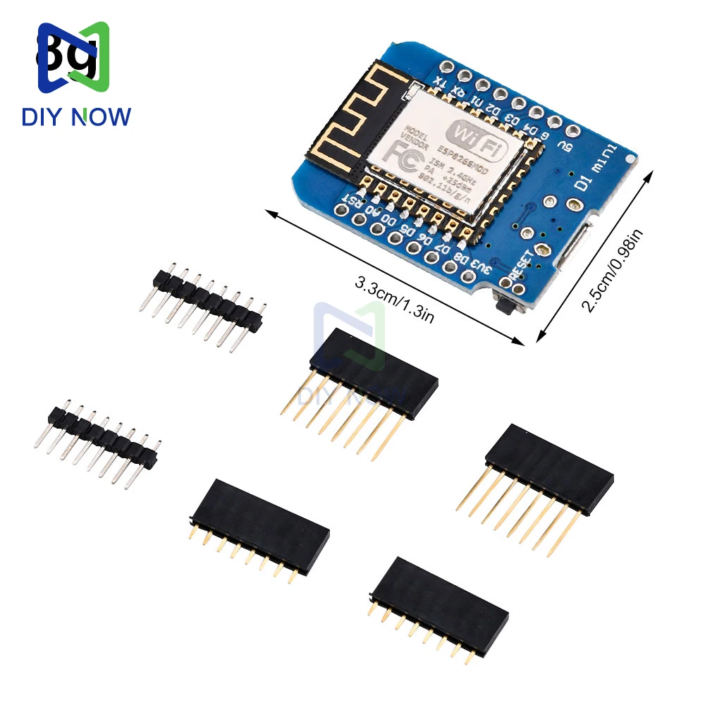 ESP8266 D1 Mini WIFI Development Board ESP-12F CH340G Usb Type c Wemos D1 Mini Nodemcu Lua Iot Board 3.3V Met Pins
