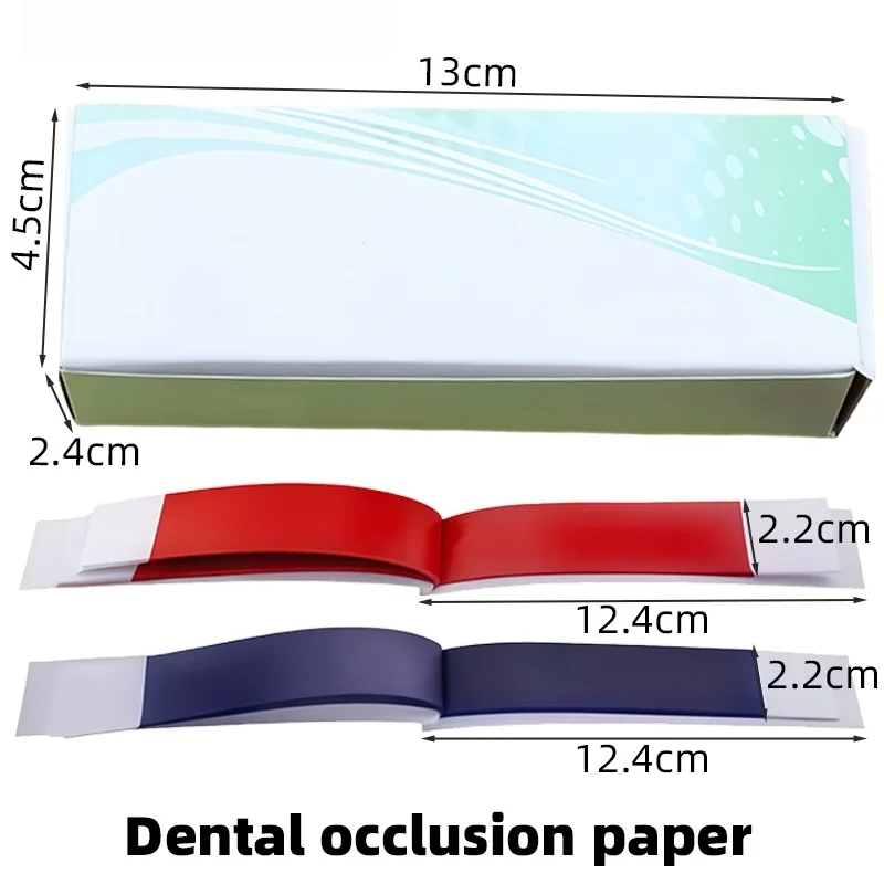 

1Box Standard Double-Sided Dental Bite Paper | Thickened Bite Paper for Dental Examinations and Care | Dental Supplies