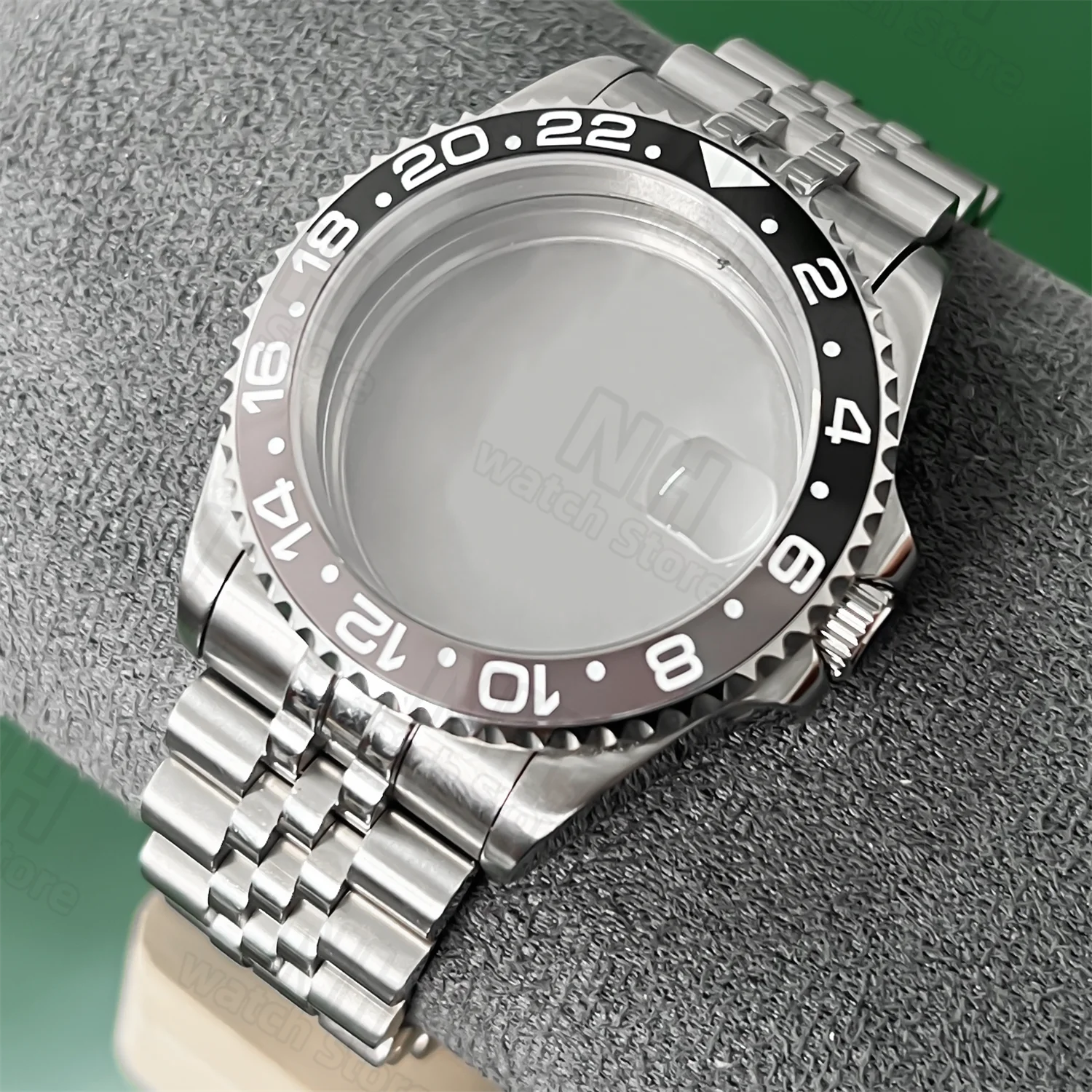 

Корпус часов NH 38 мм 40 мм SUB GMT, черный, серый, керамическая вставка, скользящая застежка-застежка подходит ​ Механизм NH34 NH35 NH36 38 NH70 ETA2824 PT5000