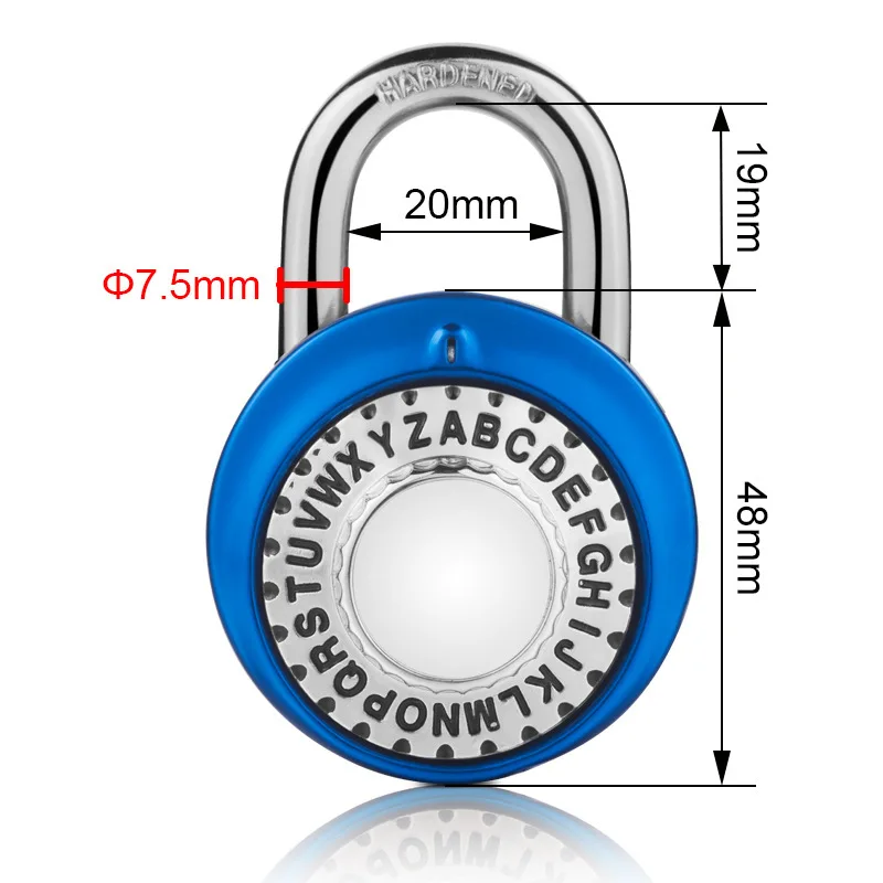 Imagem -06 - Grande Letra Cadeado de Senha Mecânica Combinação Avançada Bloqueio do Armário Fechadura da Porta Grande Senha Fixa Estável