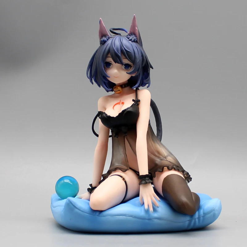 

15CM Honkai Impact Seele Figure Sexy Girl Model Cat Ears Doll Seele Vollerei Action Figure Sitting Toy PVC Collectible Statue