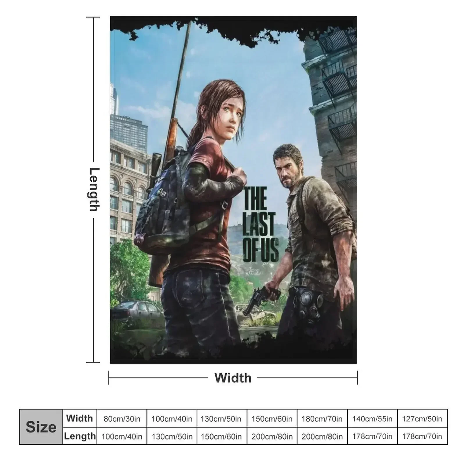 The Last of Us - Joel & Ellie Throw Blanket decorative Decorative Throw Softest Blankets