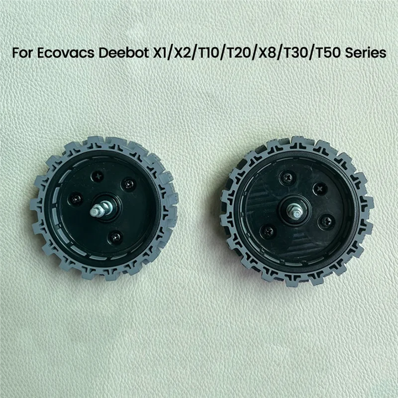 ABVI-2PCS ขับรถล้อล้อสําหรับ Ecovacs Deebot X1/X2/T10/T20/X8 /T30/T50 Series เครื่องดูดฝุ่นอุปกรณ์เสริม