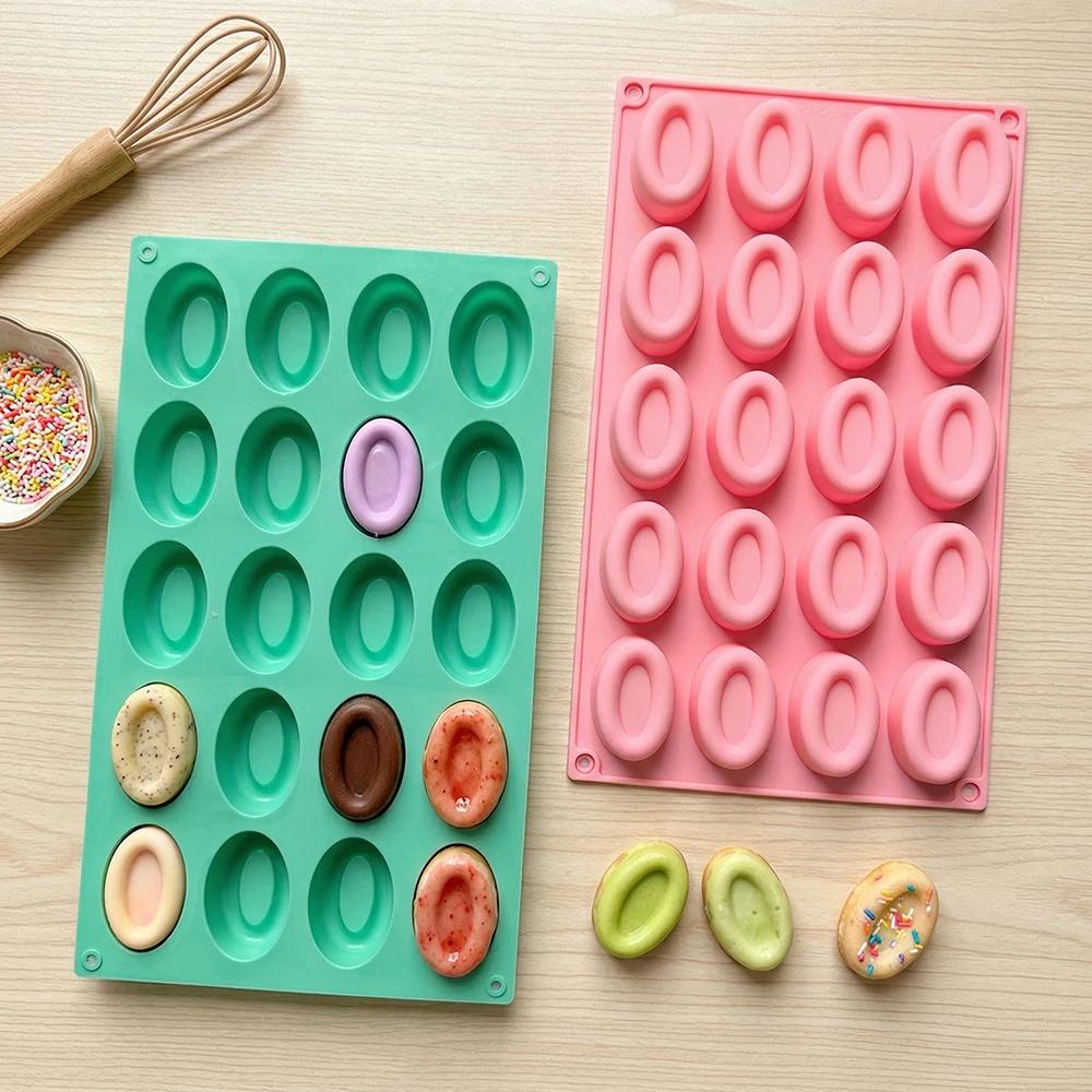 Donut Mold Silicone - Stampo in silicone ovale a 20