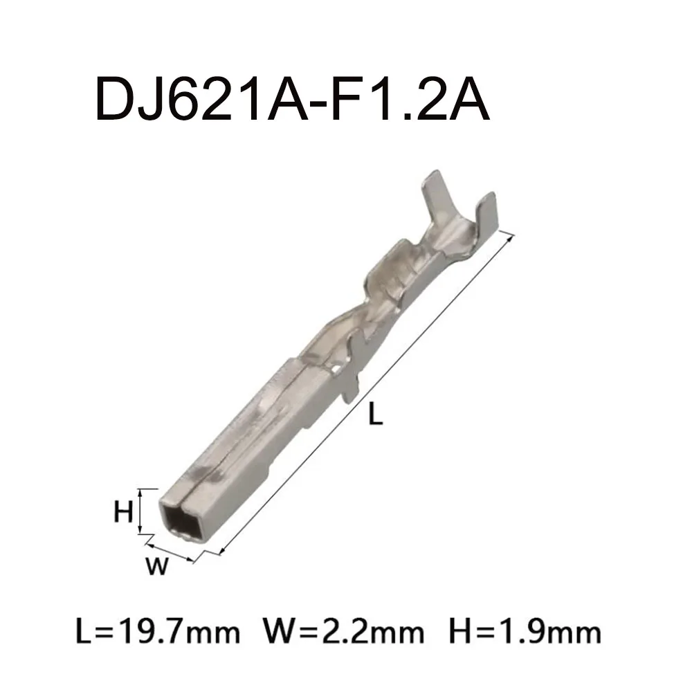 

1000PCS DJ621A-F1.2A Terminal connector brass pin Waterproof harness terminal cable socket