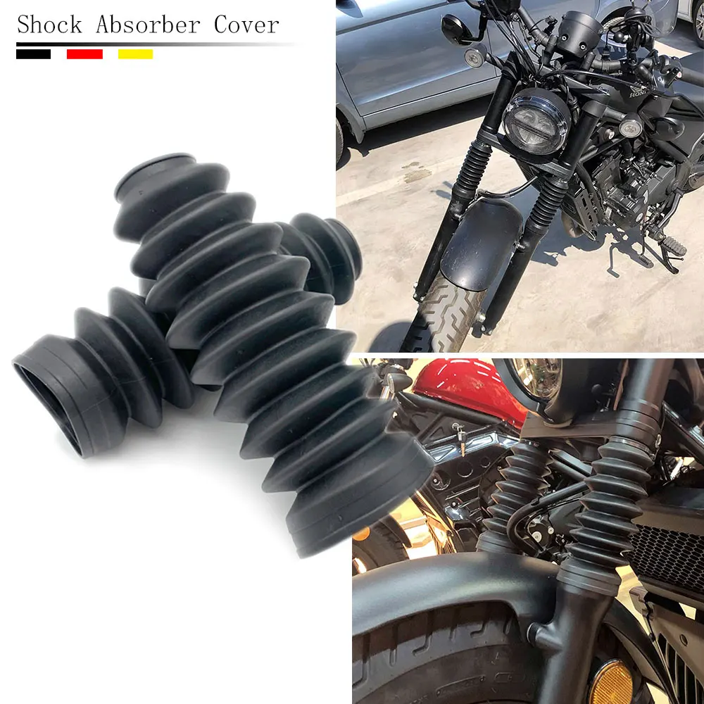 

Motorcycle for Honda Rebel CMX500 CMX300 2017-2023 Rubber Front Fork Cover Shock Absorber Dust Cover Gaiters Boot Accessories