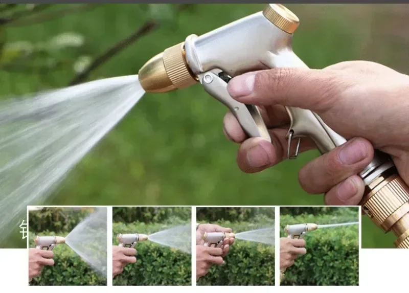 

Металлический водяной пистолет высокого давления — прочная распылительная насадка для мойки и полива автомобилей