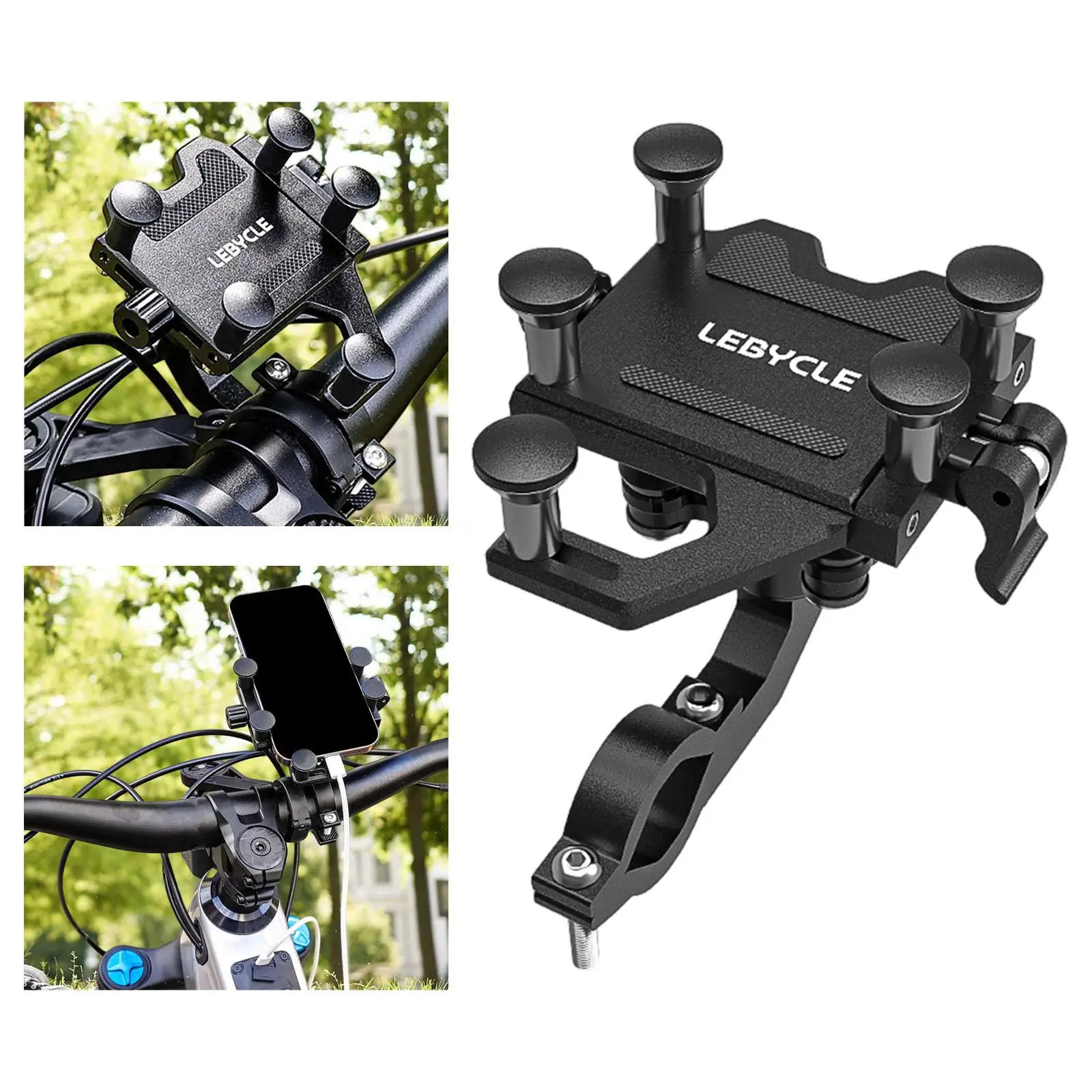

Bike Phone Mount Adjustable for 4.7inch-7.2inch Cell Phones, Cellphone Bracket, Motorcycle Phone Clip