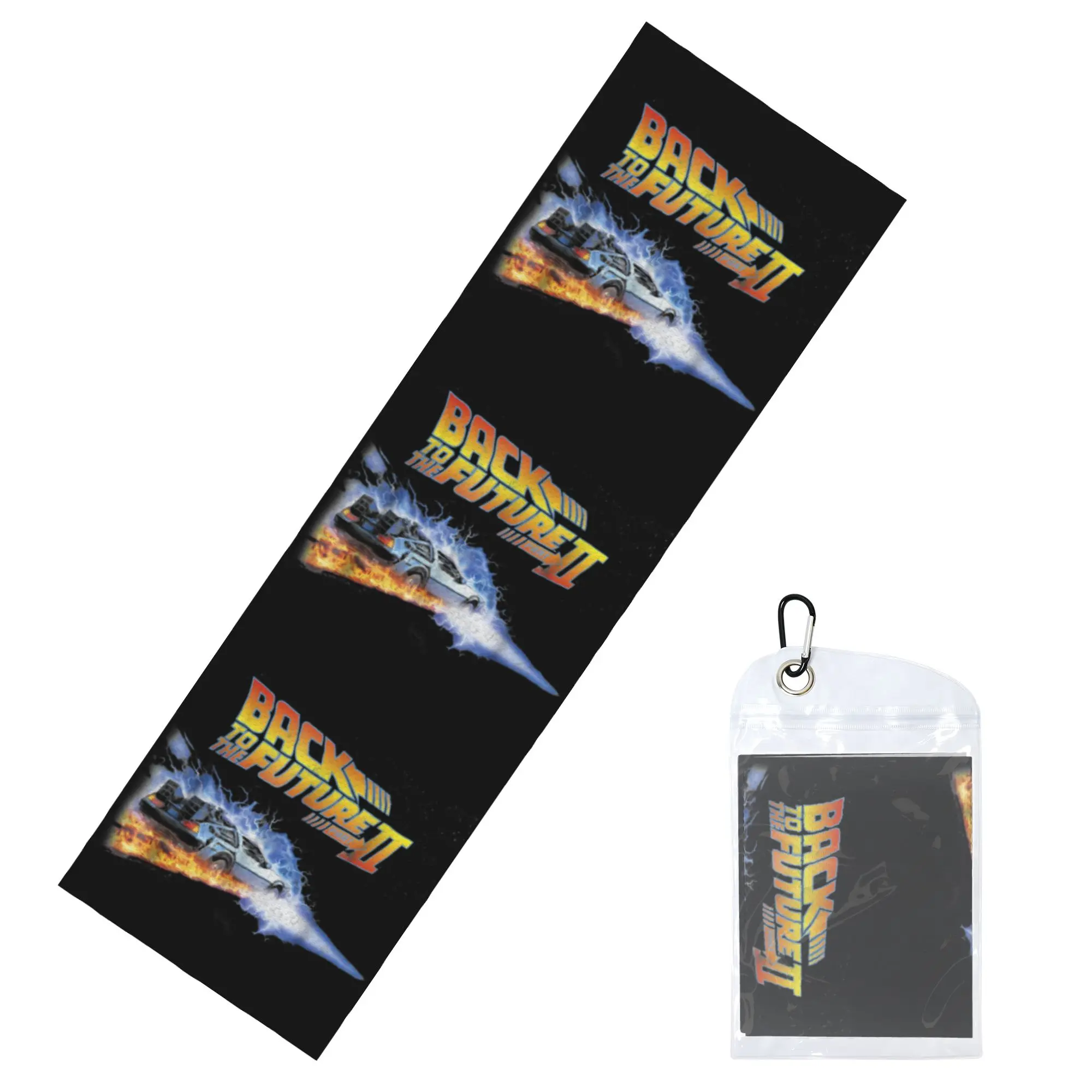 Movies Race Cars Back To The Future Cold Exercise Towel Quick Drying Face Towel  Yoga Towels