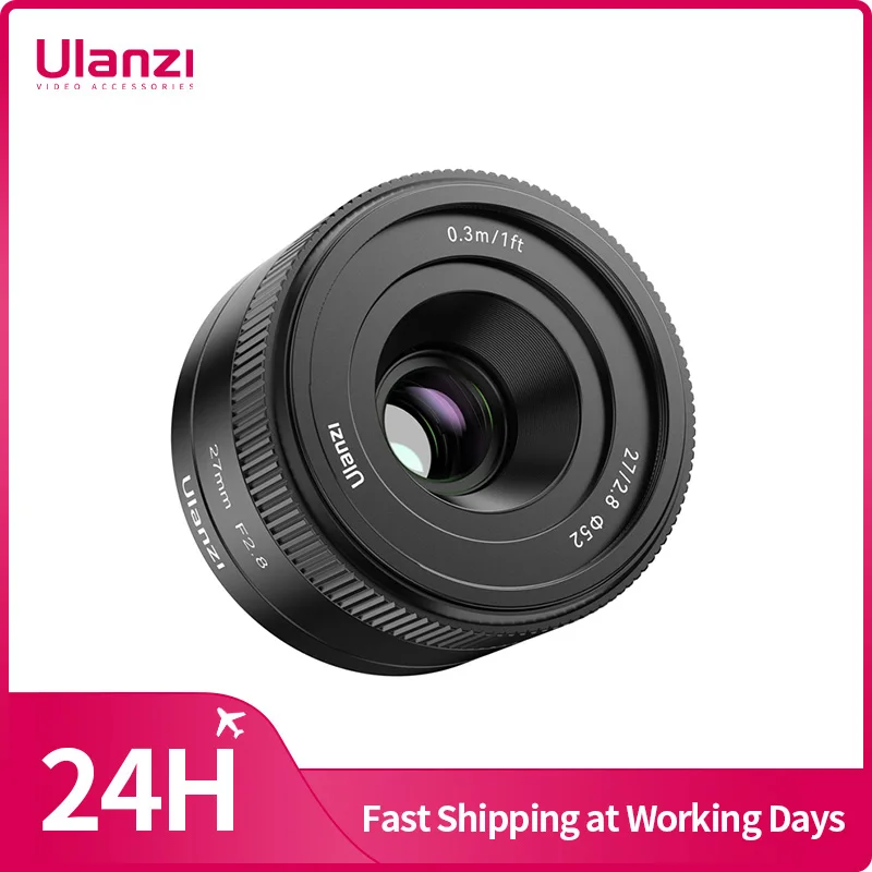 

Ulanzi APS-C Auto Focus 27mm F2.8 Autofocus Lens for Sony ZV-E1 ZV-E10 A-1 A6000 A6400 A6500 A6600 A7RM4 A7RM2 A7M4 A7