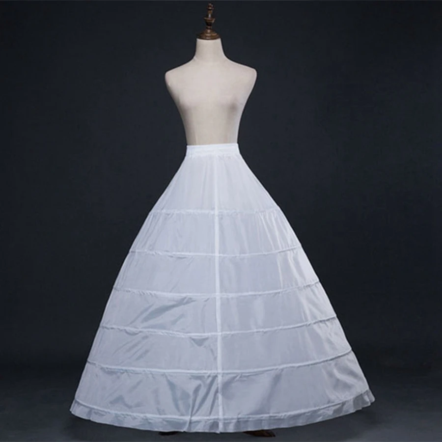 New Arrival White 6 Hoops wedding dress Petticoats Bride wedding accessories Boda velo de novia