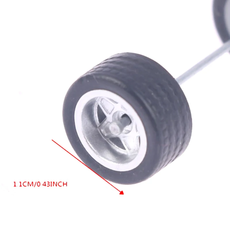 1/64 Wheels For Hotwheels with Rubber Tire Model Model Car Modified Parts Toys Power RefitCar model Hot sale
