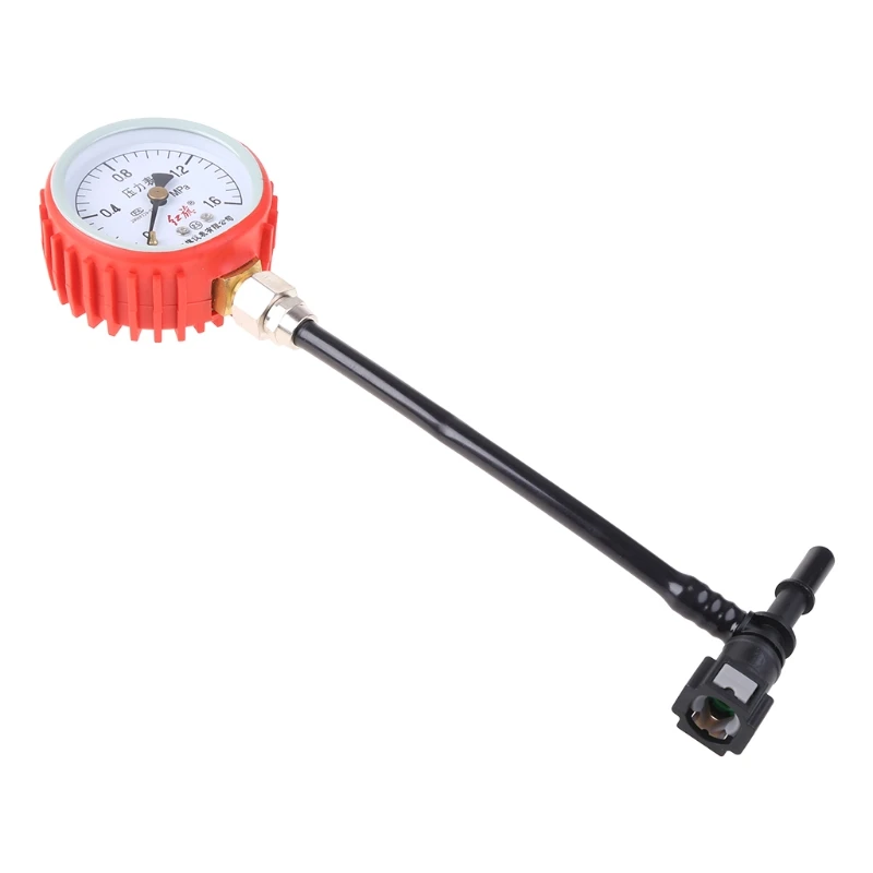 Motorcycle Car Fuel Pressure Gauge Car  Pressure Gauge Meter Tester Tool with 7.89 & 9.49mm Connector Durable