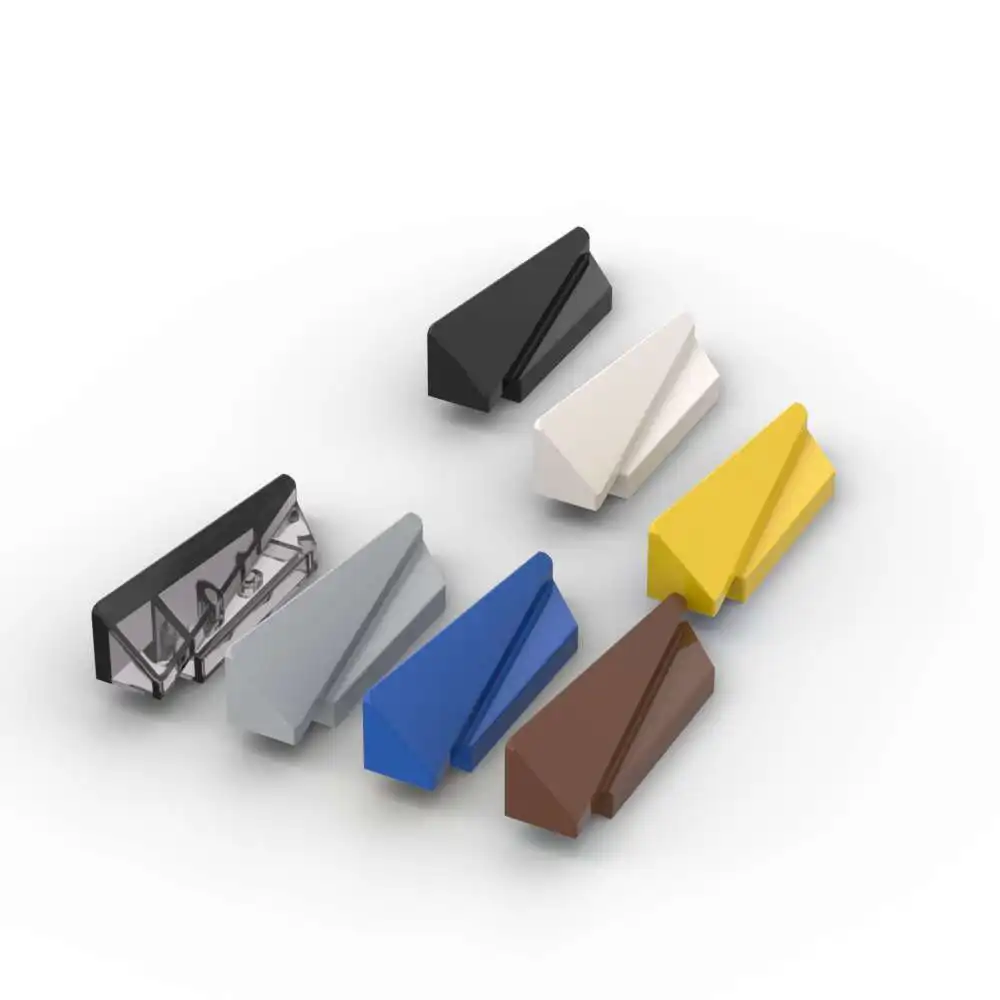 MOC 10PCS 3389 Wedge 5x1x1 ฐานขวา Building Blocks ชุด 1/3 4x1 บ้านปราสาทอิฐอนุภาคปริศนา DIY ของเล่นเด็กของขวัญ