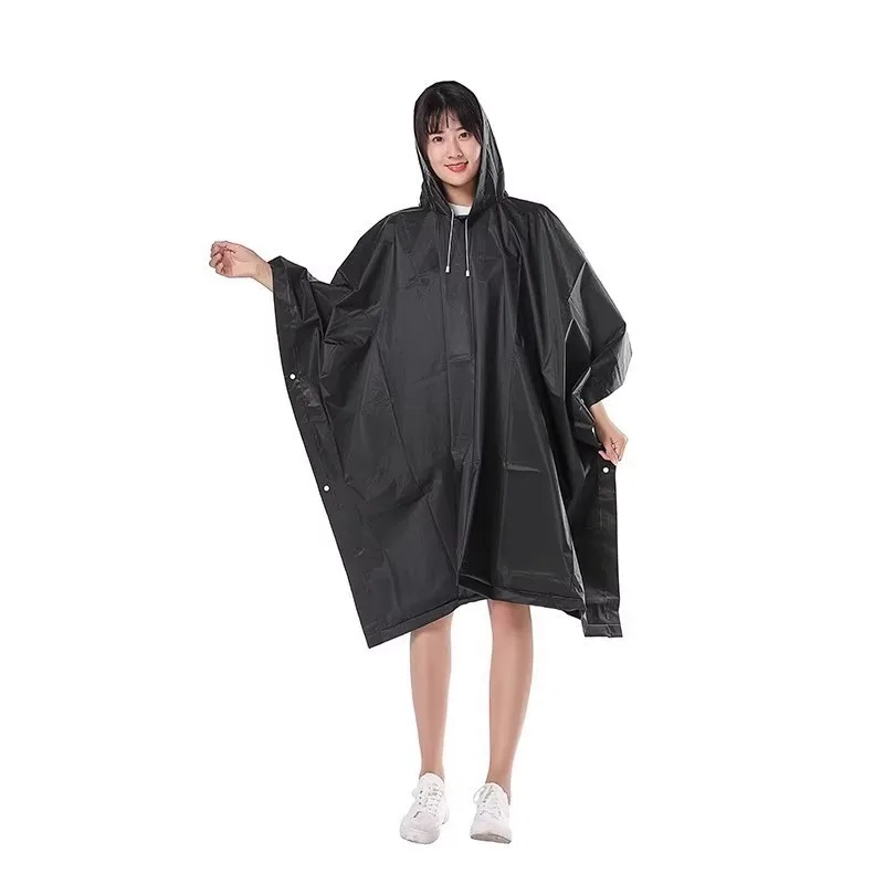 Outdoor Raincoat Hooded Sleeve Waterproof Rain Poncho Motorcycle Rain Cover Camping Hiking Travel Rainwear