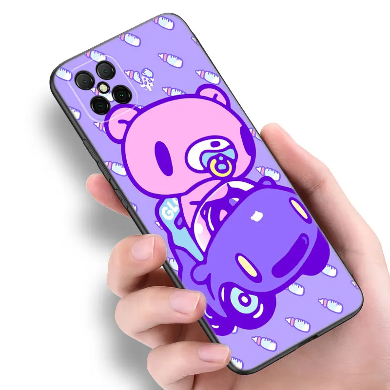 Cute G-Gloomy Bear Black Silicone Phone Case For Huawei Nova 11 12 Ultra 9 10 SE Pro 11E 11i 12i Y70 + Y60 Y61 Y71 Y72 Y90 Y91