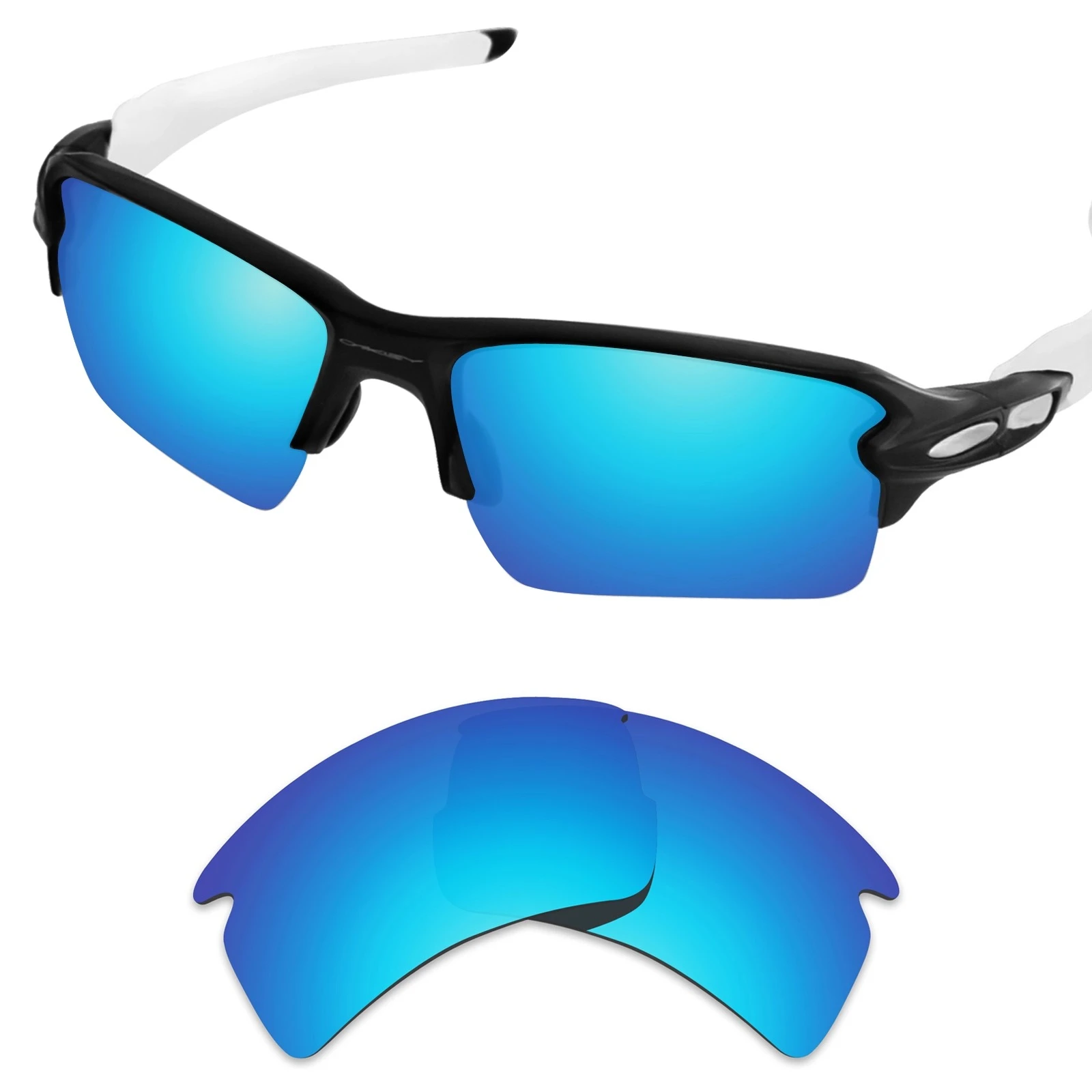 عدسات Hokklo المستقطبة المضادة لمياه البحر لنظارات Flak 2.0 XL OO9188 الشمسية - العدسات فقط خيارات متعددة الألوان