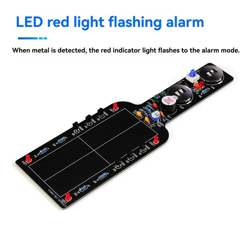 24-Hour Delivery DIY Metal Detector Electronic DIY Kit Simple Metal Locator Loose Parts Set Circuit Board Making Soldering Pract