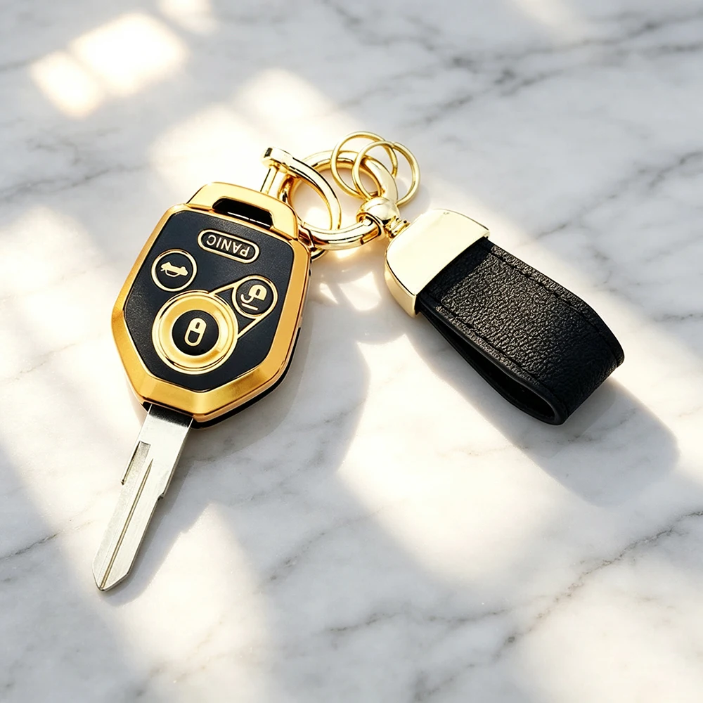 For Subaru Crosstrek Forester Impreza Legacy Outback Tribeca WRX STI XV Crosst 3 Buttons TPU Car Key Case Cover