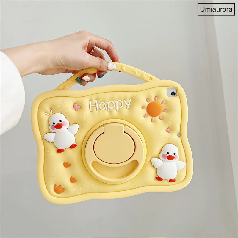 Dla Huawei MatePad SE 10.4 T10S Honor Magic Pad2 12.3 Pad 9 X8 X8a 11 cali X9 11.5 Kids Cartoon Silicon Tablet Case Stand Cover — zdjęcie 3