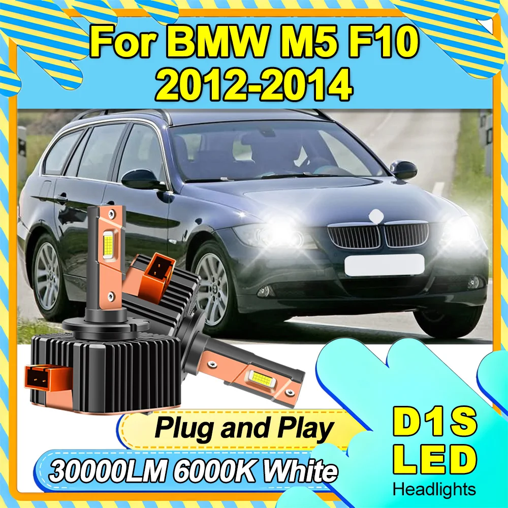 

2PCS Canbus No error 30000LM High Power LED Headlight Bulbs 120W HID Xenon Lights 6000K Car Lights For BMW M5 F10 2012 2013 2014