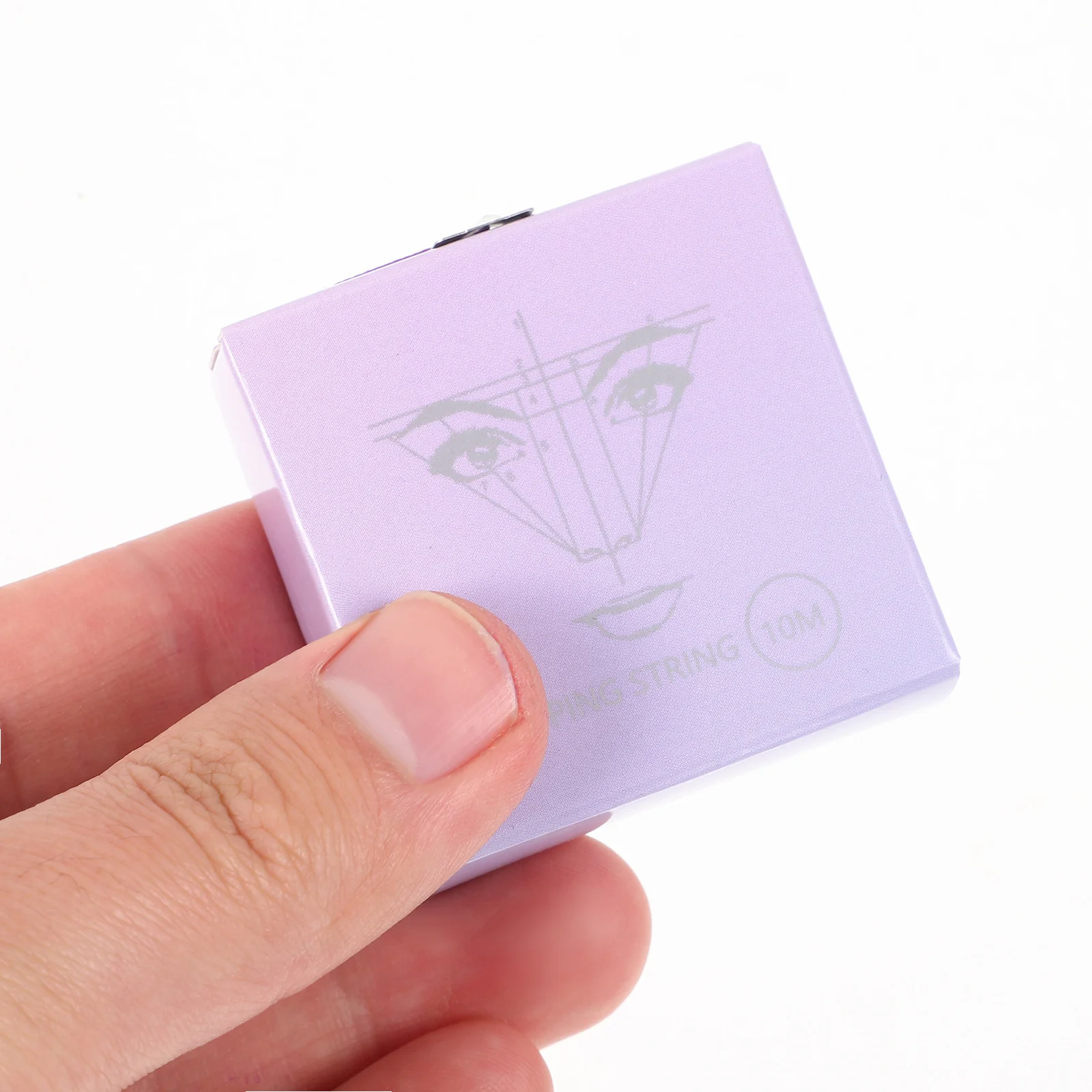 1 caja de 10M, cuerda para mapeo de cejas, herramienta para enhebrar cejas, regla moldeadora simétrica, guía de maquillaje, Kit de medida de línea, accesorios para tatuaje