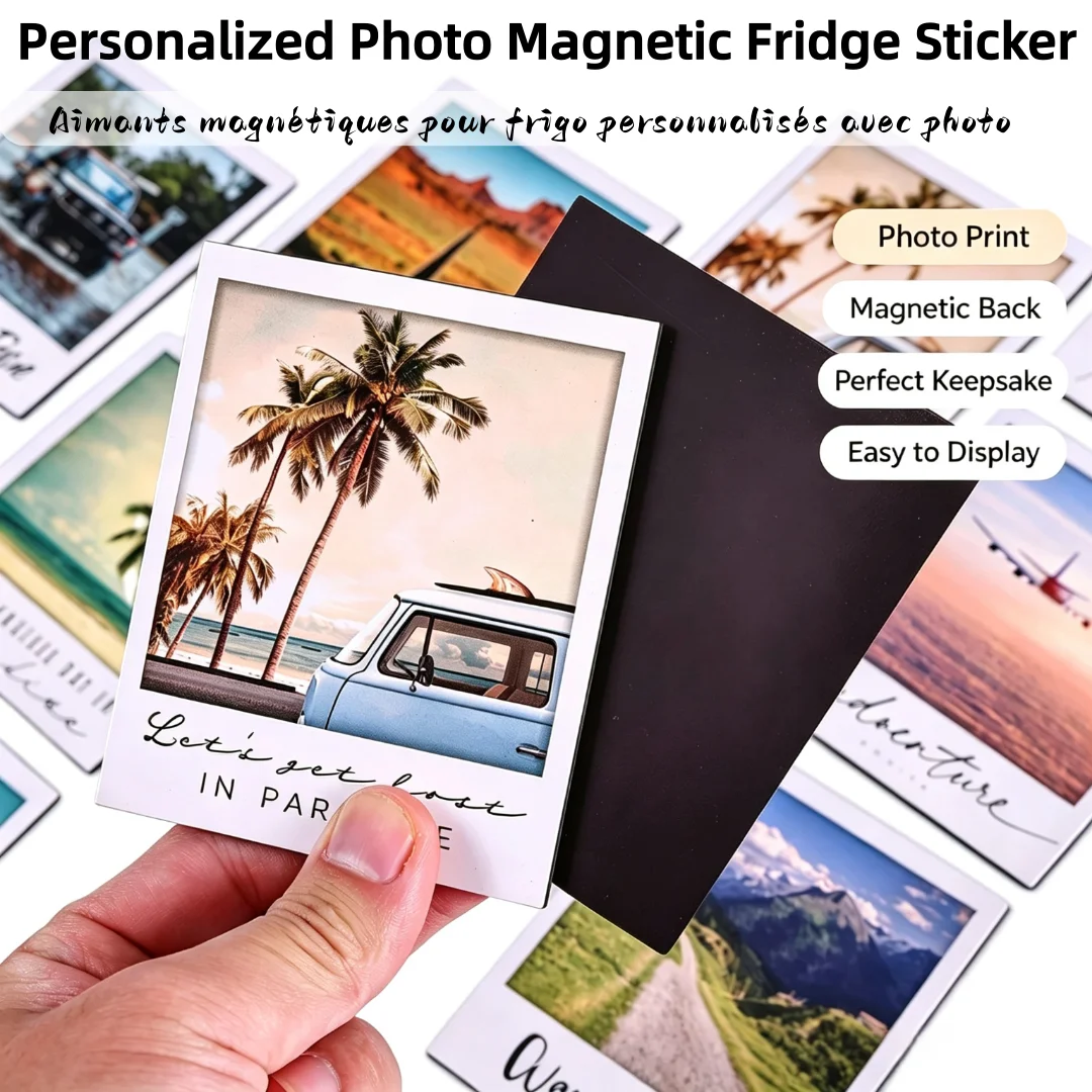 Wholesale Custom Paper Magnet Photo Fridge Magnet High Quality Colorful Durable Fridge Magnets Magnetic Photo Fridge Decorations