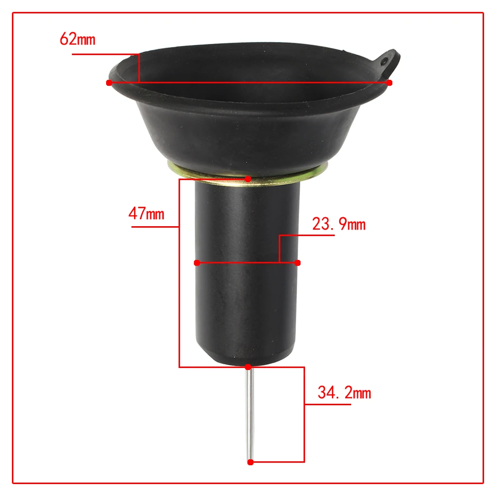 Carburetor Plunger Film Vacuum Needle For Yamaha XV250 Virago 250 Vstar 250 Vstar 250 V-star 250 Lifan 250 Kasinski Furia 250