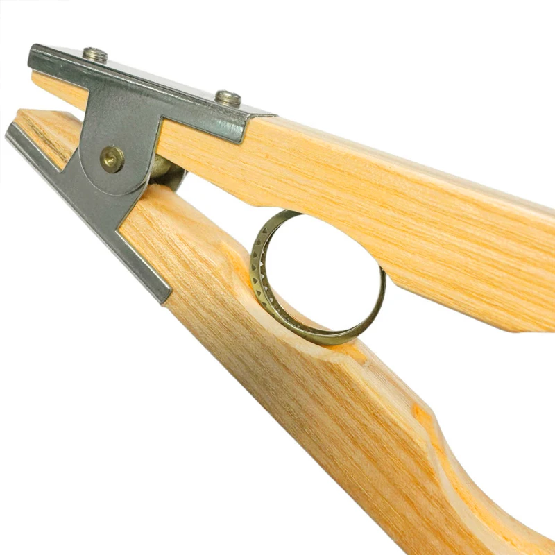 TECHNIQUE ASIC High Quality 8'' Ring Holder Wooden Ring Holding Clamp Jewelry Processing Holding Tool Outside Ring Holder Plier