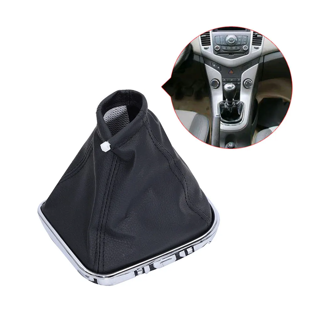 

1pc Car Replacement Accessories Car Gear Shift Stick Cover Gaiter Boot PU Leather Dust-proof Cover for Chevrolet Cruze 2008-2012