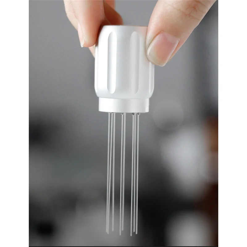 أداة WDT أداة تقليب القهوة المغناطيسية أداة توزيع مسحوق قماش الإسبريسو أداة تقليب القهوة مع حامل ساخن