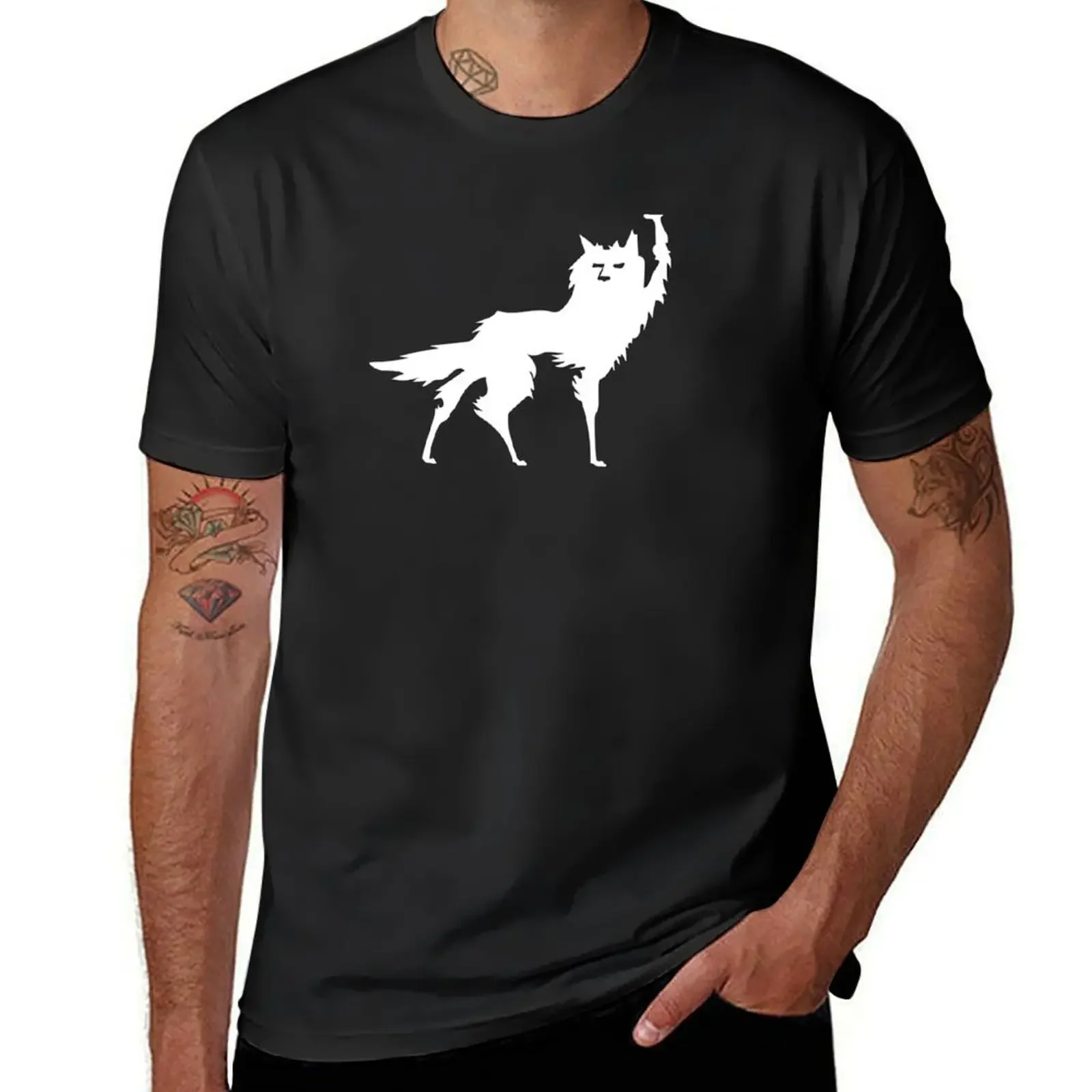 

Fantastic Mr Fox - Wolf - Canis Lupus - Simple T-Shirt vintage graphic tee oversizeds Men's clothing