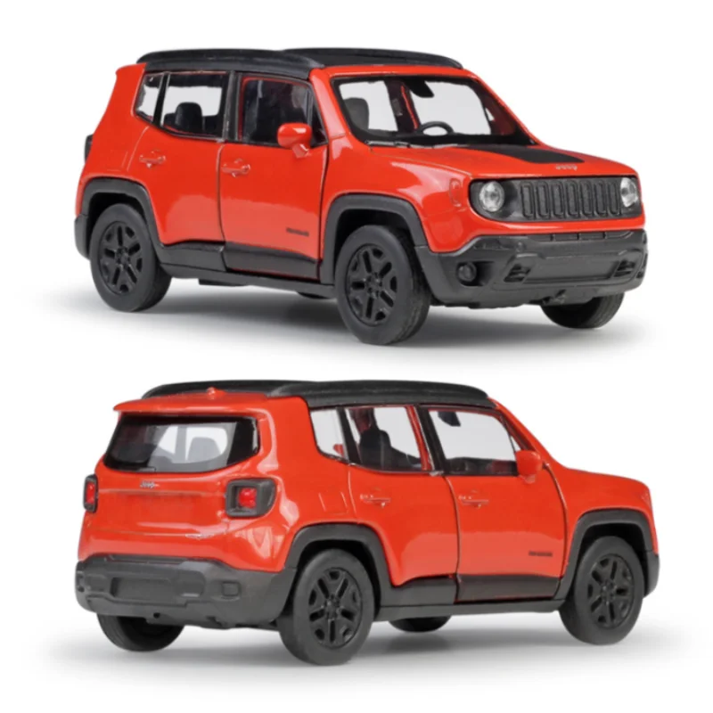 

Модель автомобиля 1:36 Jeep Renegade SUV из сплава, металлическая, с высокой степенью имитации, открывающаяся дверь, модель B119