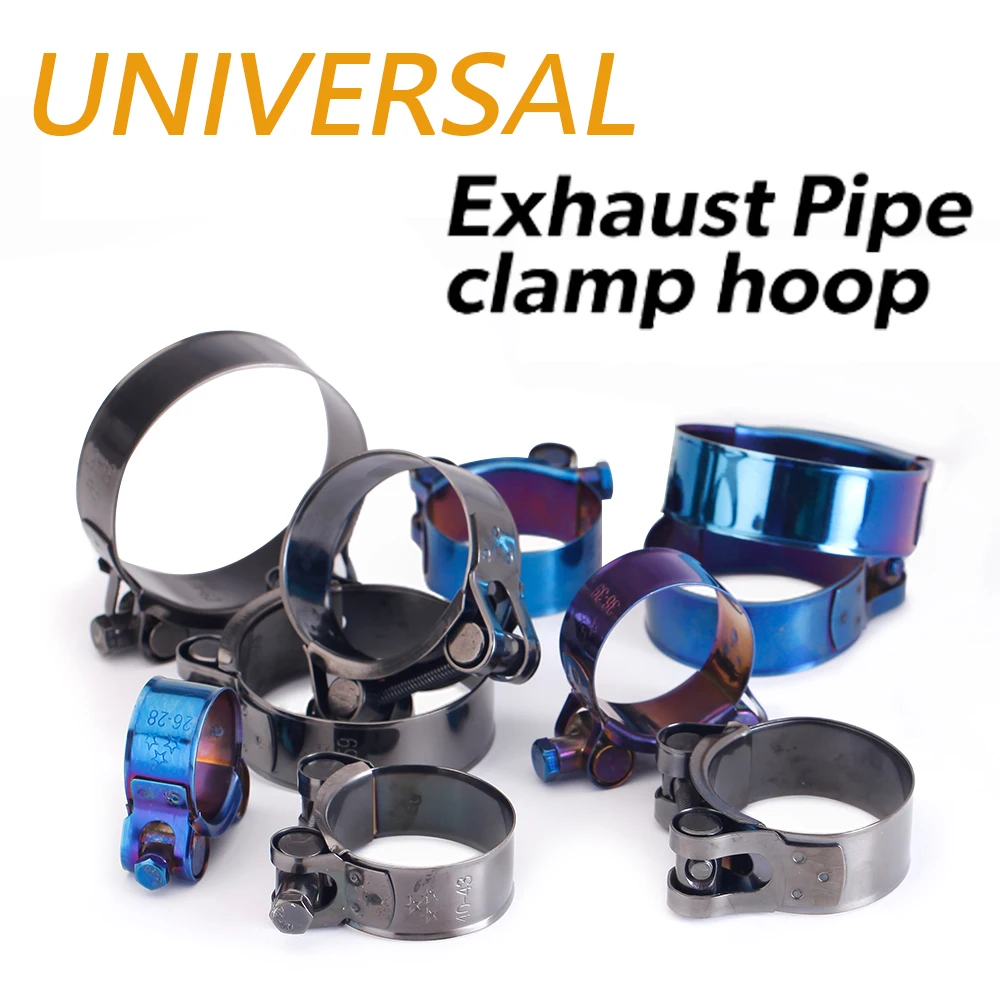 Stainless Steel Motorcycle Exhaust 26-67mm Clamp Clip For Slip-on Motorcycle Muffler Clamp Kit