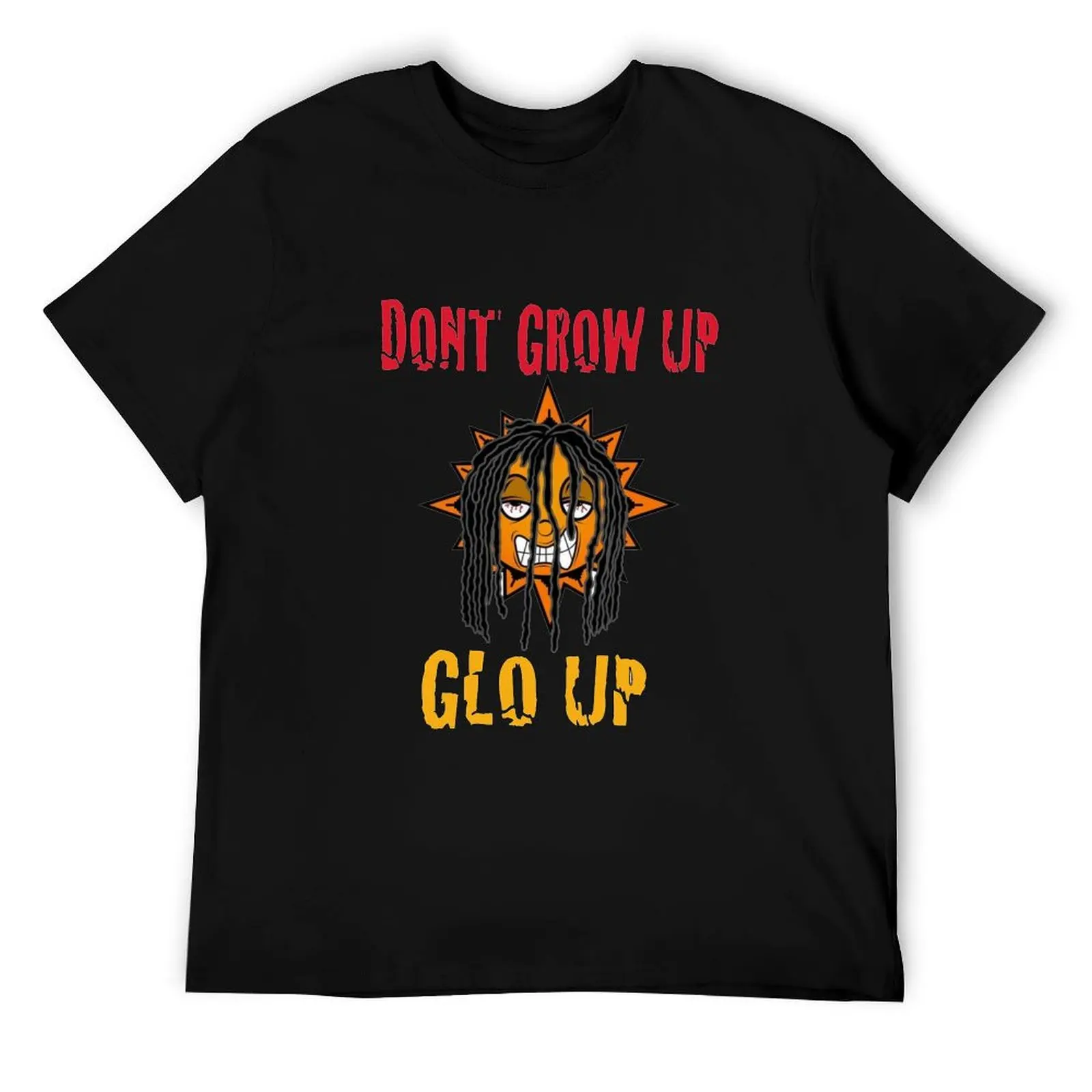 

Chief Keef Dont Grow Up Glo Up T-Shirt t shirt for man 100 percent cotton mens graphic t shirts t shirts with prints T-Shirt